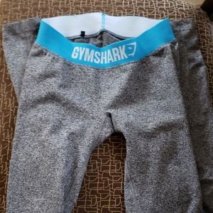 Gymshark leggings size small grey white and turquo